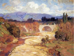Arroyo Seco Bridge by Franz Bischoff Oil Painting