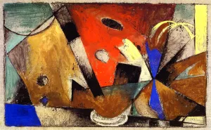Abstract Composition by Franz Marc Oil Painting