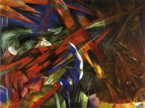 Animal Destinies also known as The Trees Show their Rings, Animals their Veins by Franz Marc Oil Painting
