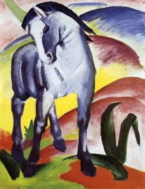 Blue Horse I Oil painting by Franz Marc