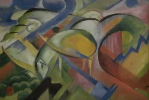 The Lamb by Franz Marc Oil Painting