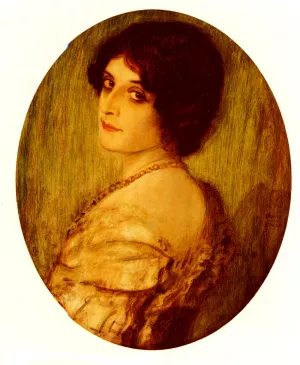 Weibliches Portrat by Franz Von Stuck Oil Painting