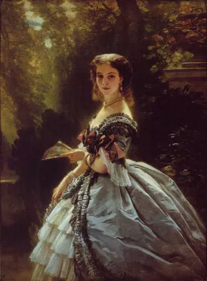 Princess Elizabeth Esperovna Belosselsky-Belosenky, Princess Troubetskoi by Franz Xavier Winterhalter Oil Painting