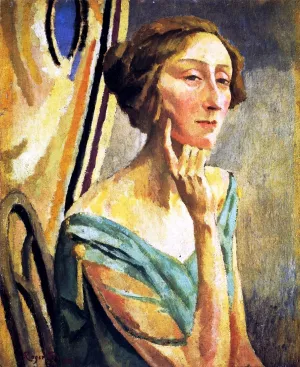 Edith Sitwell by Roger Fry Oil Painting