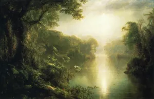 El Rio de Luz also known as The River of Light by Frederic Edwin Church Oil Painting