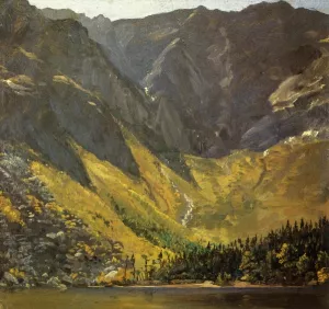 Great Basin, Mount Katahdin, ,Maine by Frederic Edwin Church Oil Painting