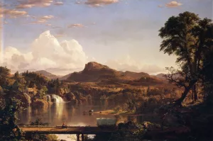 New England Scenery by Frederic Edwin Church Oil Painting