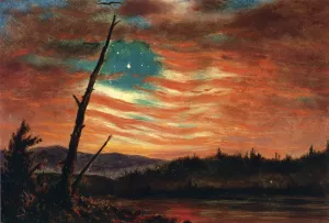 Our Banner in the Sky by Frederic Edwin Church Oil Painting