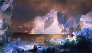 The Icebergs by Frederic Edwin Church Oil Painting