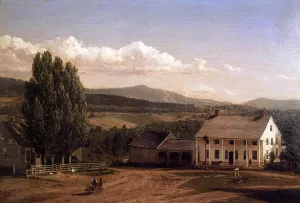 View in Pittsford, Vt. by Frederic Edwin Church Oil Painting