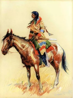 A Breed Oil painting by Frederic Remington