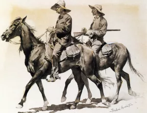 Cracker Cowboys of Florida Oil painting by Frederic Remington