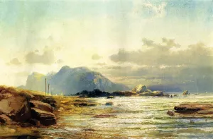 A Sketch of the Coast by Frederick Butman Oil Painting