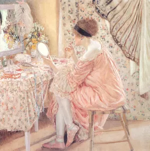 Before Her Appearance La Toilette by Frederick C. Frieseke Oil Painting