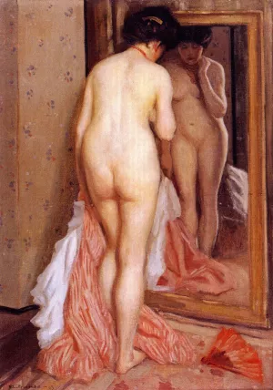 Before the Mirror by Frederick C. Frieseke Oil Painting
