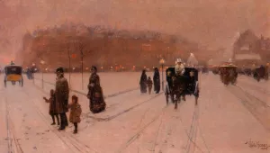 A City Fairyland by Frederick Childe Hassam Oil Painting