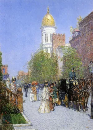 A Spring Morning by Frederick Childe Hassam Oil Painting