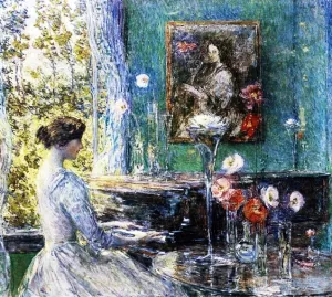 Improvisation by Frederick Childe Hassam Oil Painting