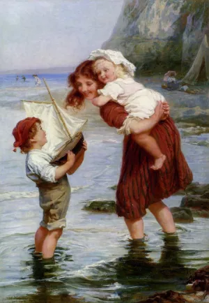 At Scarborough by Frederick Morgan Oil Painting