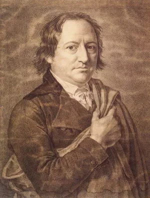 Johann Wolfgang von Goethe by Friedrich Bury Oil Painting