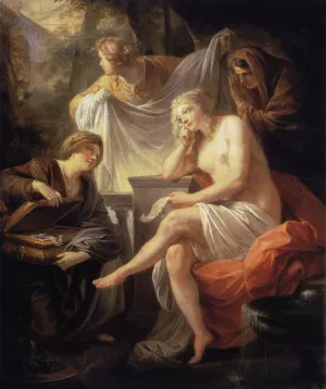 Bathsheba at the Bath by Friedrich Heinrich Fueger Oil Painting