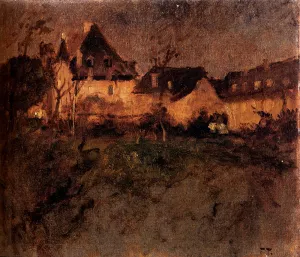 Fra Beaulieu by Fritz Thaulow Oil Painting