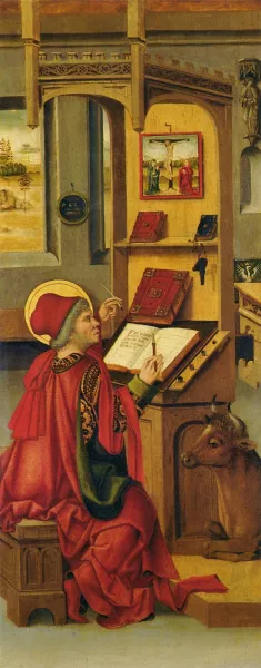 St Luke by Gabriel Maelesskircher Oil Painting