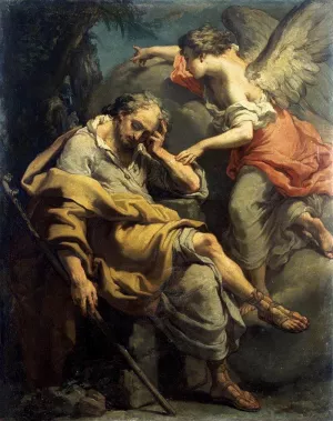 Joseph's Dream by Gaetano Gandolfi Oil Painting