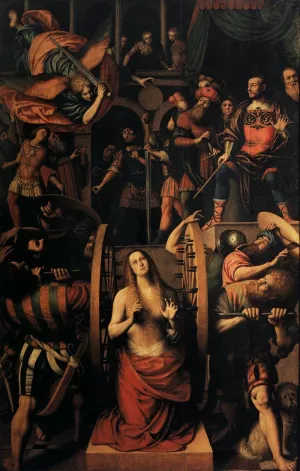 The Martyrdom of St Catherine of Alexandria by Gaudenzio Ferrari Oil Painting