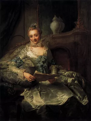 The Wife of Joachim Ulrich Giese by Georg David Matthieu Oil Painting