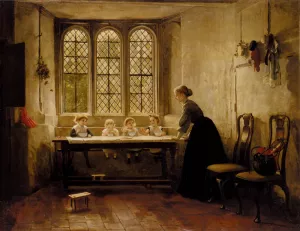 Porridge Time by George Adolphus Storey Oil Painting