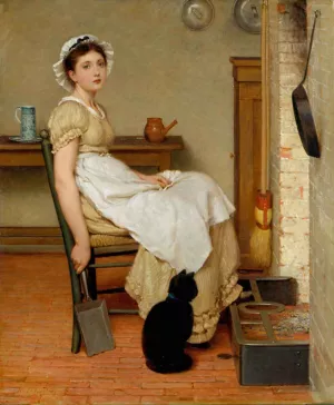 Her First Place by George Dunlop Leslie Oil Painting