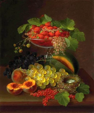 Still Life with Fruit by George Forster Oil Painting
