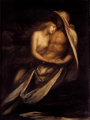 Paulo And Francesco by George Frederick Watts Oil Painting