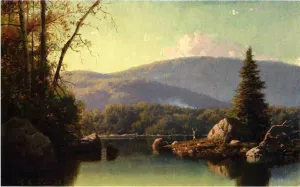 Prospect Mountain from Rawuette Lake by George Lafayette Clough Oil Painting