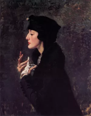 Miss Helene Beauclerk by George Lambert Oil Painting