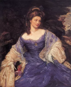 Miss Katherine Powell by George Lambert Oil Painting