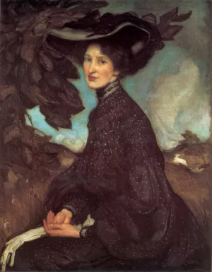 Miss Thea Proctor by George Lambert Oil Painting