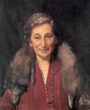 Mrs Annie Murdoch by George Lambert Oil Painting