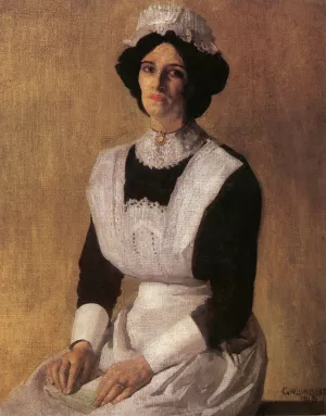 The Maid by George Lambert Oil Painting