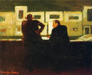 The Chapman Gallery by George Luks Oil Painting