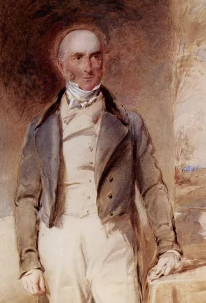 Portrait Of Sir Rowland Hill, K.C.B. by George Richmond Oil Painting