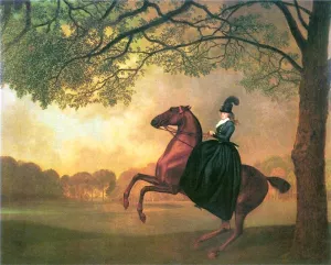 Laetitia, Lady Lade by George Stubbs Oil Painting