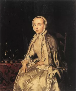 Elizabeth Troost by George Van Der Mijn Oil Painting