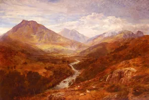 A Welsh Landscape by George Vicat Cole Oil Painting