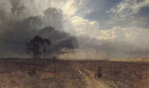 On Holmbury Hill by George Vicat Cole Oil Painting