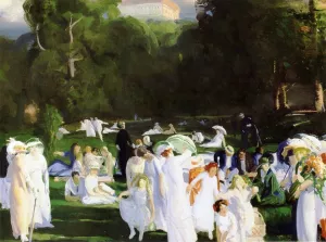 A Day in June by George Wesley Bellows Oil Painting