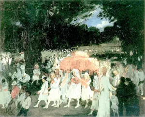 May Day in Central Park by George Wesley Bellows Oil Painting
