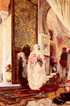 Entering The Harem by Georges Jules Victor Clairin Oil Painting