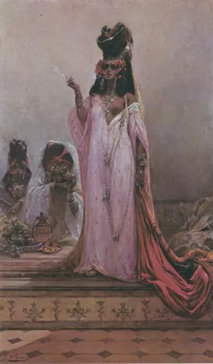 Harem Woman by Georges Jules Victor Clairin Oil Painting